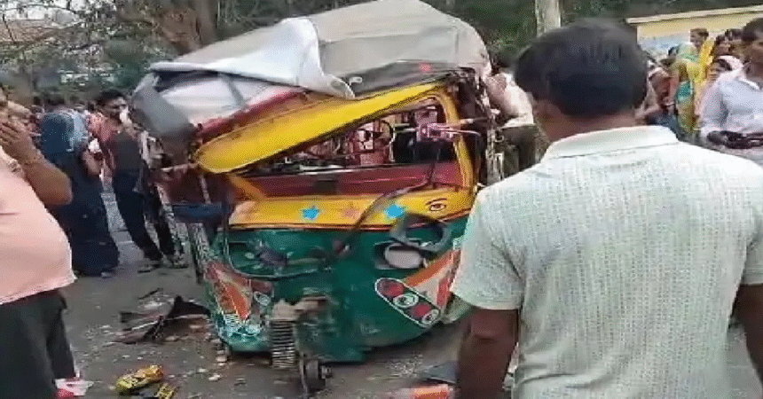 Giridih, Road Accident, School Tempo Accident, Ahilyapur