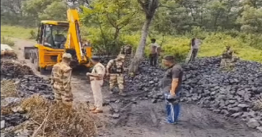Bermo News, Bokaro News, CISF, CCL, Illegal Coal, Coal Seizure,